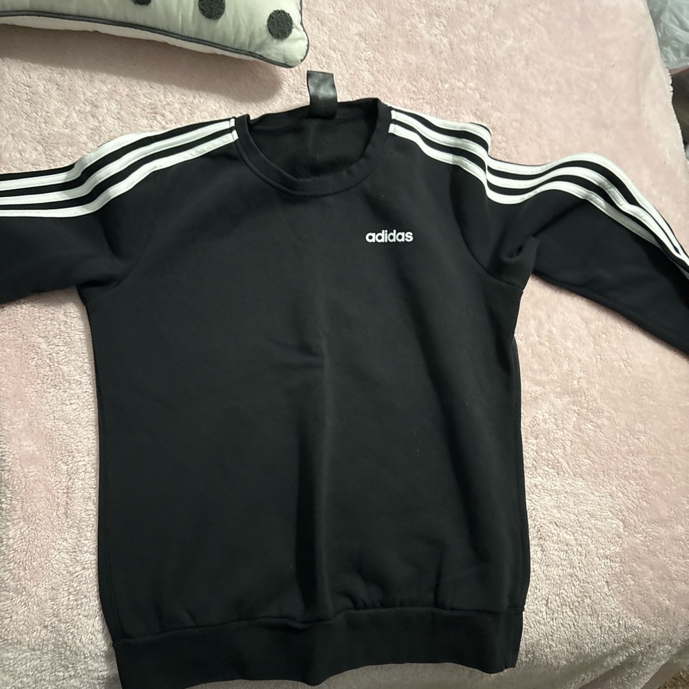Adidas Unisex Black Crewneck